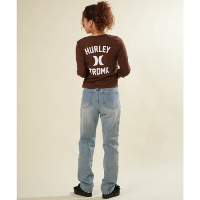 ハーレー Hurley 長袖 Tシャツ ロンT レディース バックプリント ロゴ （BRW）｜詳細画像