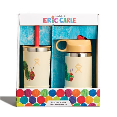 エリックカール キッズ 12oz タンブラー＆ボトルセット（ERIC CARLE KIDS 12oz TUMBLER&BOTTLE SET） （Caterpillar）｜詳細画像