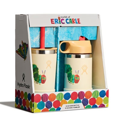 エリックカール キッズ 12oz タンブラー＆ボトルセット（ERIC CARLE KIDS 12oz TUMBLER&BOTTLE SET） （Caterpillar）｜詳細画像