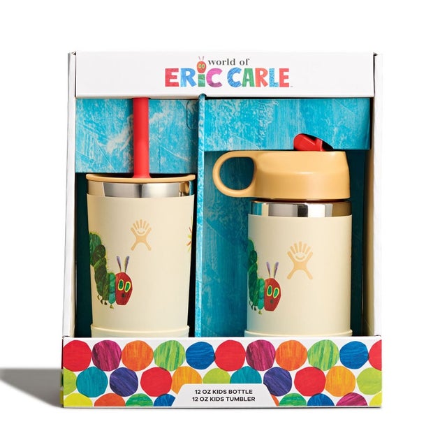 エリックカール キッズ 12oz タンブラー＆ボトルセット（ERIC CARLE KIDS 12oz TUMBLER&BOTTLE SET） （Caterpillar）