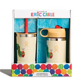 エリックカール キッズ 12oz タンブラー＆ボトルセット（ERIC CARLE KIDS 12oz TUMBLER&BOTTLE SET） （Caterpillar）