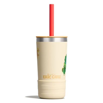 エリックカール 12oz キッズ タンブラー ウィズ ストロー（ERIC CARLE 12oz KIDS TUMBLER WITH STRAW） （Caterpillar）｜詳細画像