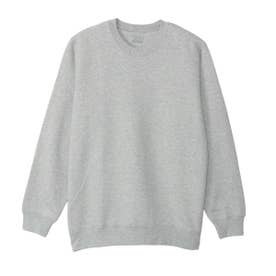 スウェット メンズ 綿100% スウェットシャツ タグレス コットン 綿 トレーナー ブランド シンプル 長袖 SWEATS MOKU KURO SHIRO クルーネックスウェットシャツ HM4CE （ヘザーグレー）