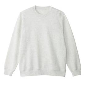 スウェット メンズ 綿100% スウェットシャツ タグレス コットン 綿 トレーナー ブランド シンプル 長袖 SWEATS MOKU KURO SHIRO クルーネックスウェットシャツ HM4CE （ヘザーホワイト）