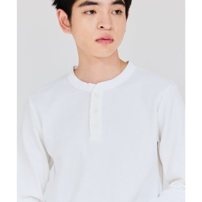 ヘインズ Hanes HANES 長袖 Tシャツ ロンT メンズ ヘンリーネック （010）｜詳細画像