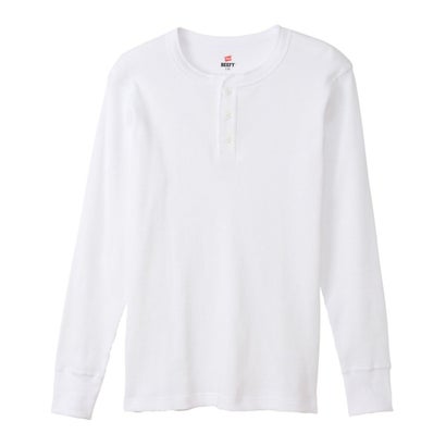 ヘインズ Hanes HANES 長袖 Tシャツ ロンT メンズ ヘンリーネック （060）｜詳細画像