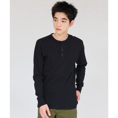 ヘインズ Hanes HANES 長袖 Tシャツ ロンT メンズ ヘンリーネック （090）｜詳細画像