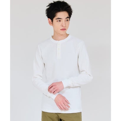 ヘインズ Hanes HANES 長袖 Tシャツ ロンT メンズ ヘンリーネック （090）｜詳細画像