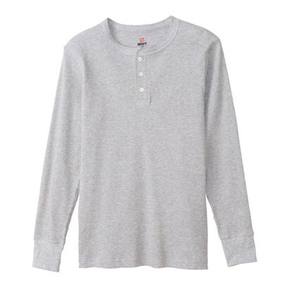 ヘインズ Hanes HANES 長袖 Tシャツ ロンT メンズ ヘンリーネック （090）｜詳細画像