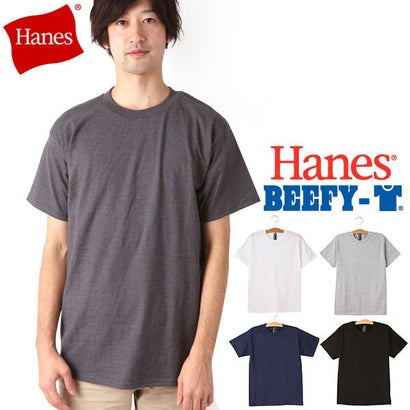 ヘインズ Hanes タグ有り ヘインズ Hanes #5180 ビーフィー半袖Tシャツ 6.1オンス BEEFY-T （ブラック）｜詳細画像