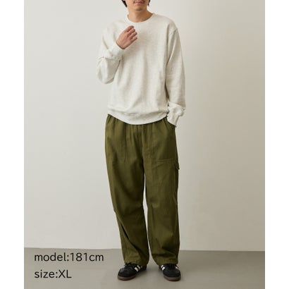 Hanes SWEATS SHIRO クルーネック （ホワイト）｜詳細画像