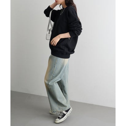 Hanes SWEATS KURO クルーネック （ブラック）｜詳細画像