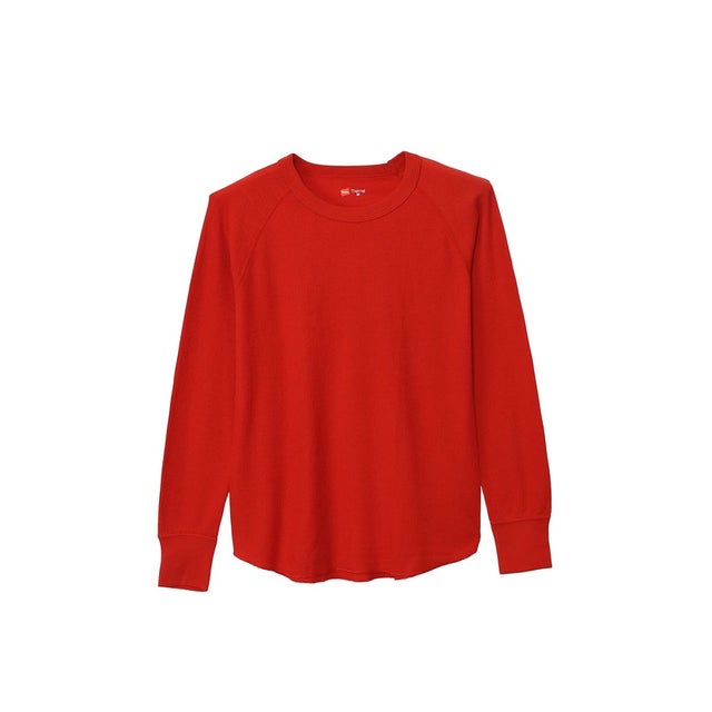 /レディス/THERMAL CREW NECK LS （RED）