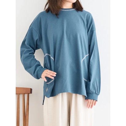 バスクステッチワークロングTシャツ （生成）｜詳細画像