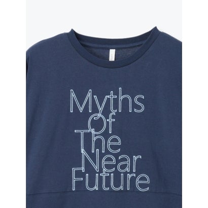 ロゴ刺繍チュニックロングTシャツ （ワイン）｜詳細画像