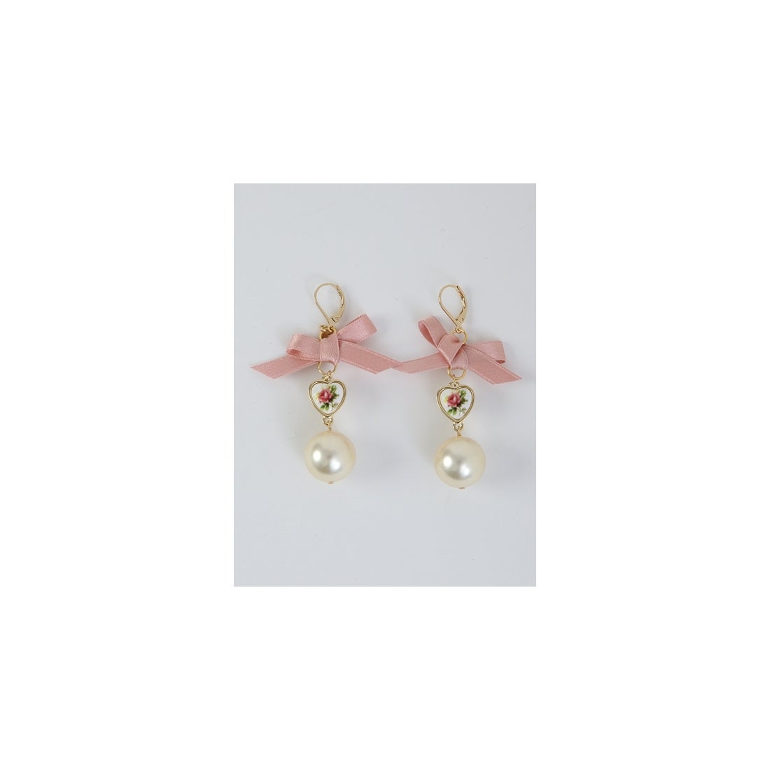 Honey Salon ハニーサロン HONEY SALON フラワーリボンパールピアス 