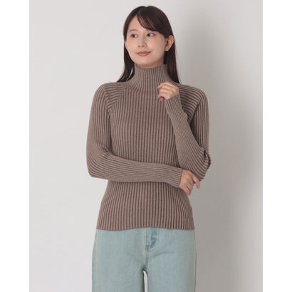 ヒューマンセカンドオケージョン Human 2nd Occasion プレーティングニットタートルネックプルオーバー （グレージュ）｜詳細画像