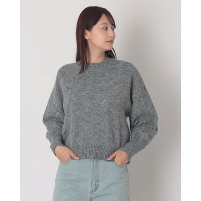 ヒューマンセカンドオケージョン Human 2nd Occasion モヘアタッチプルオーバーニット （チャコールグレー）｜詳細画像