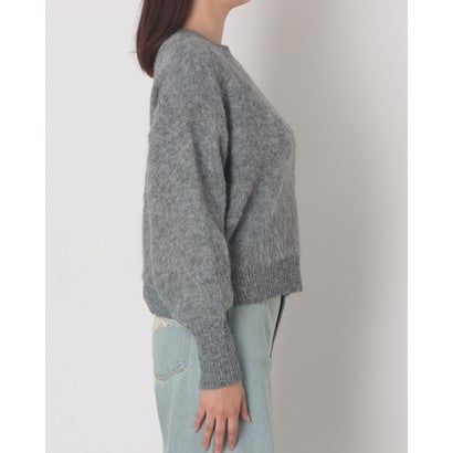 ヒューマンセカンドオケージョン Human 2nd Occasion モヘアタッチプルオーバーニット （チャコールグレー）｜詳細画像