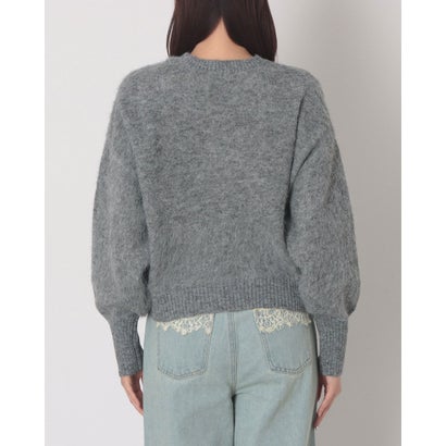 ヒューマンセカンドオケージョン Human 2nd Occasion モヘアタッチプルオーバーニット （チャコールグレー）｜詳細画像