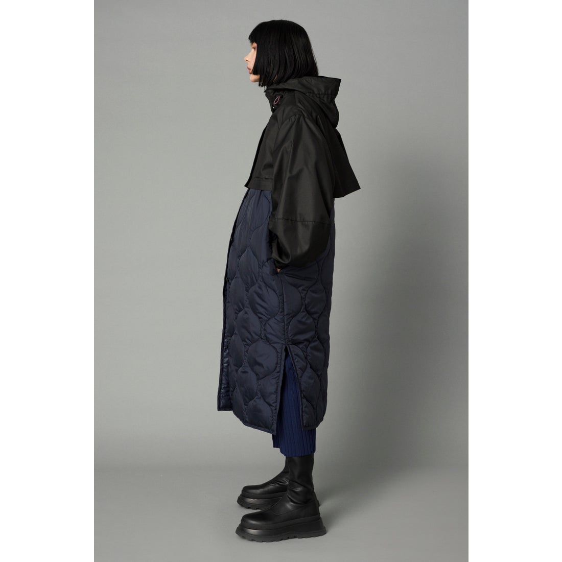 HeRIN.CYE ［予約］Layered blouson BLK -靴＆ファッション通販 