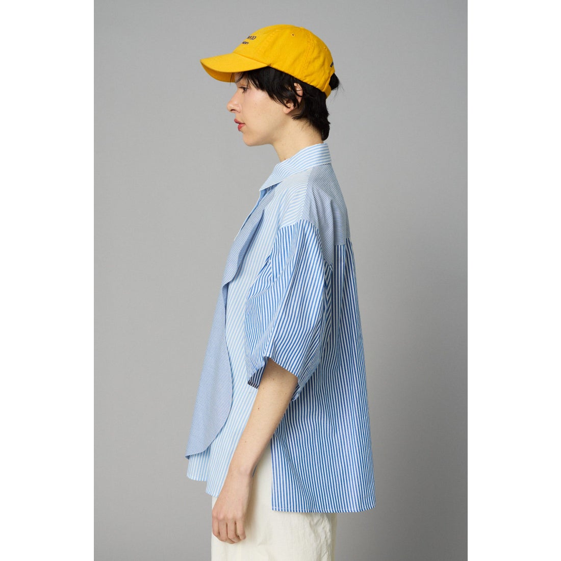 ヘリンドットサイ HeRIN.CYE ［予約］A line over shirt （BLK