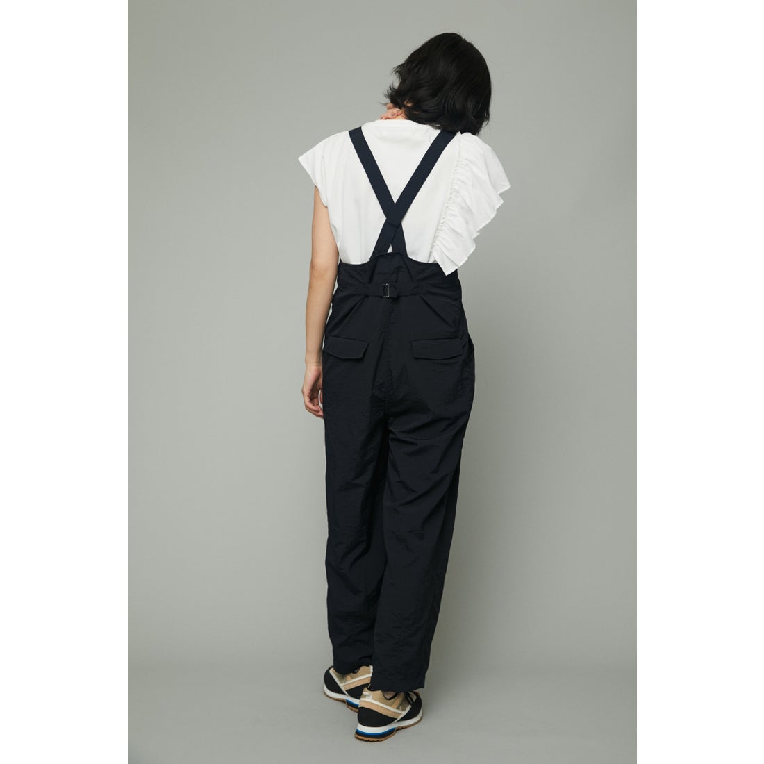 HeRIN.CYE Suspenders pants BLK -ファッション通販 FASHION WALKER
