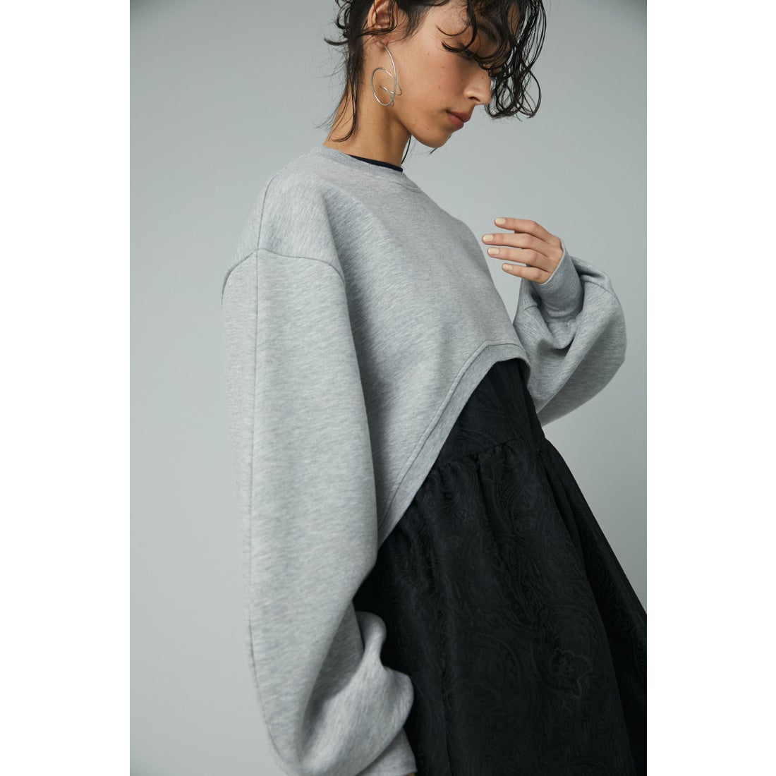 HeRIN.CYE ［予約］Feels short tops T.GRY -ファッション通販 FASHION 