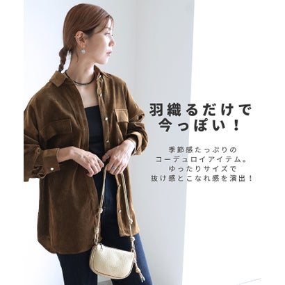 レカ reca コーデュロイBIGシャツ（p247370） （チャコール）｜詳細画像