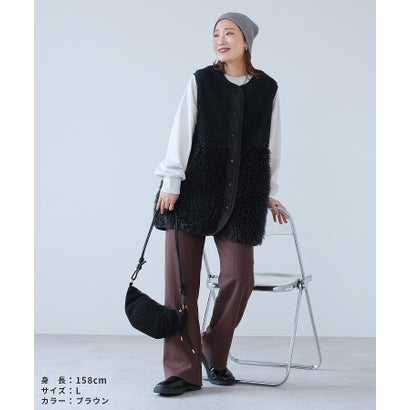 ボンディングセミワイド裏起毛リブパンツ（R24201-s） （トップグレー）｜詳細画像