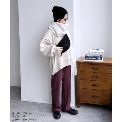 ボンディングセミワイド裏起毛リブパンツ（R24201-s） （トップグレー）｜詳細画像