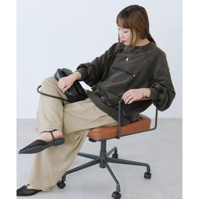 レカ reca 裏毛ケミカル加工カンガループルオーバー(an-se264291l) （チャコール）｜詳細画像