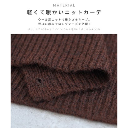 レカ reca ニュアンス金釦ニットカーディガン(p281211) （トップグレー）｜詳細画像