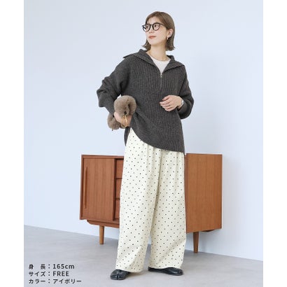 レカ reca ツータックドットバレルパンツ(on6506414) （ブラック）｜詳細画像