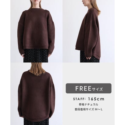 レカ reca ラウンドヘム裏配色ニット（on5665309） （ネイビー）｜詳細画像