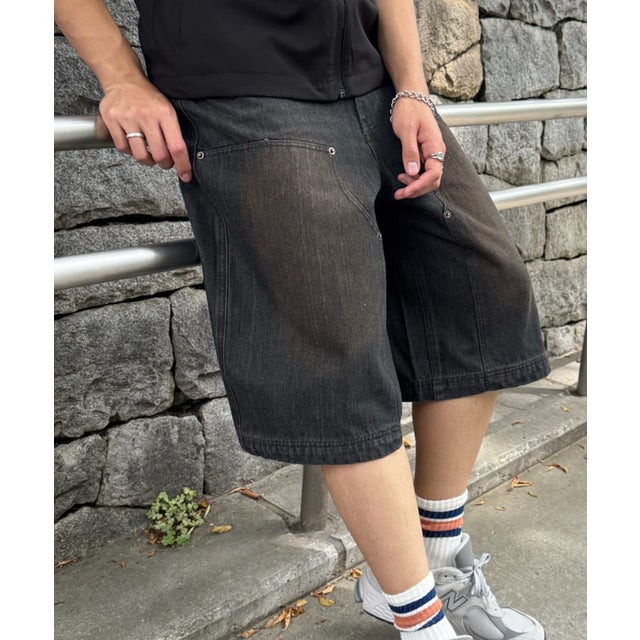 ダブルニーハーフパンツ （ネイビー）