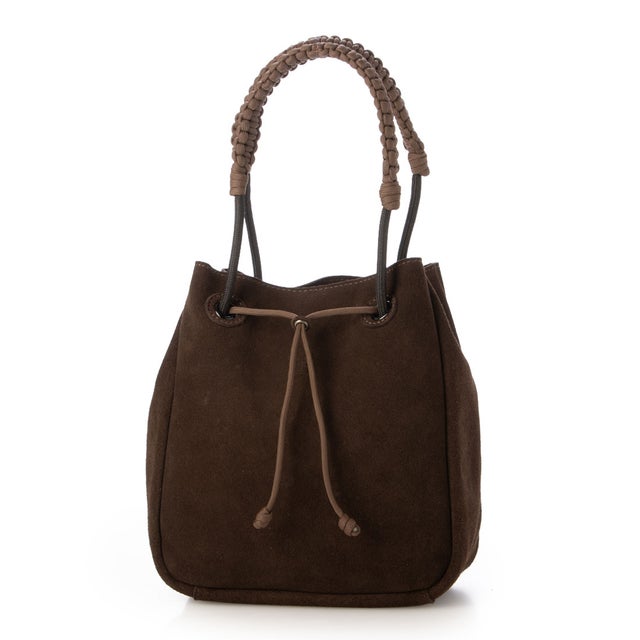 スエードレザーバッグ （BROWN）