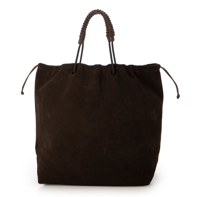 スエードレザーバッグ （BROWN）