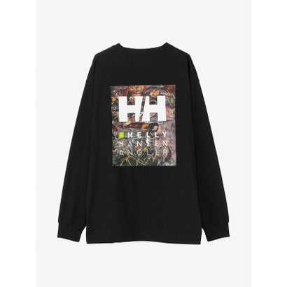 ヘリーハンセン/メンズ/L/S HHA LOGO TEE (L/SHHアングラーロゴティー) （K）｜詳細画像