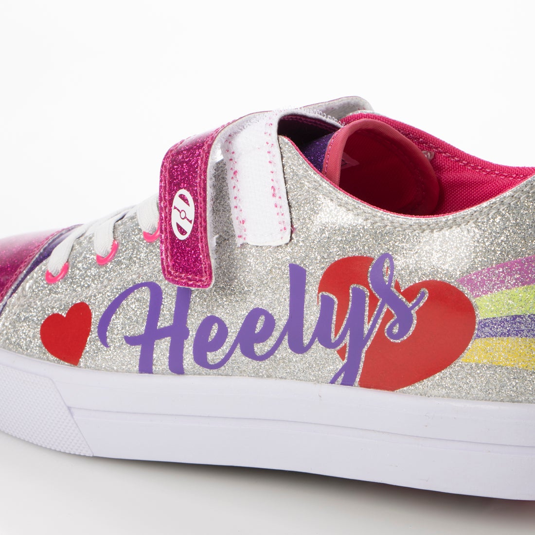 HEELYS(ヒーリーズ) SNAZZY-SILVER MULTI CANVAS
