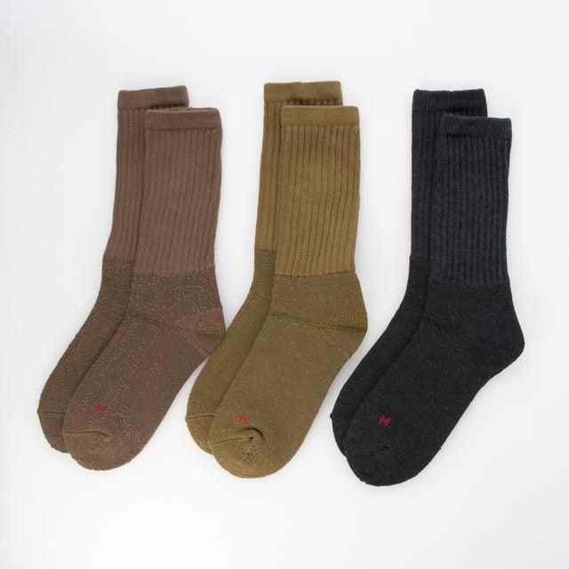 ギフトにもぴったり！3足セットヘビーウェイトロングソックス クルーソックス 3PACK SET SOCKS （その他23）