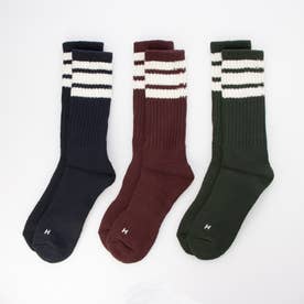 ギフトにもぴったり！3足セットヘビーウェイトロングソックス クルーソックス 3PACK SET SOCKS （その他22）