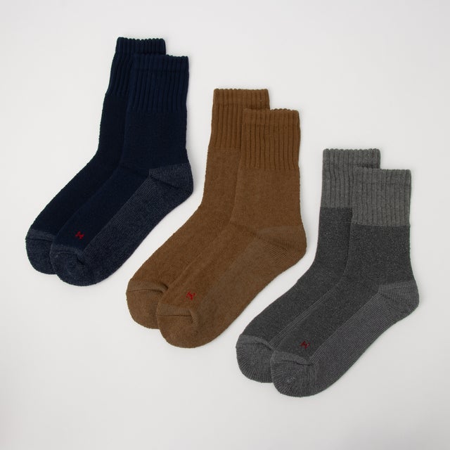 ギフトにもぴったり！3足セットヘビーウェイトロングソックス クルーソックス 3PACK SET SOCKS （その他20）