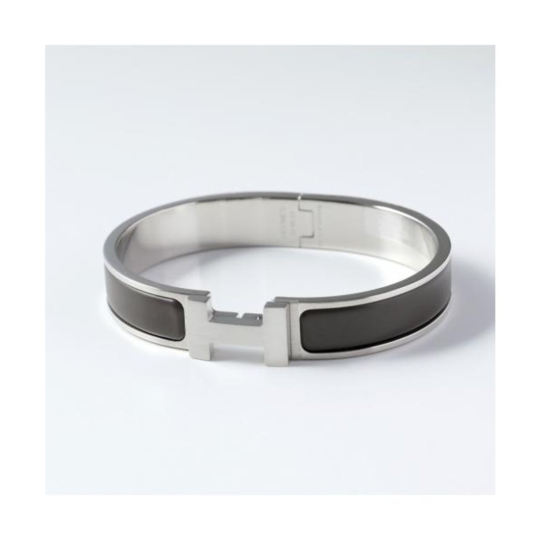 HERMES エナメルブレスレット クリックHH シルバー/ NOIR MAT エルメス Hermes HERMES ブレスレット クリックHH CLIC H703203FB