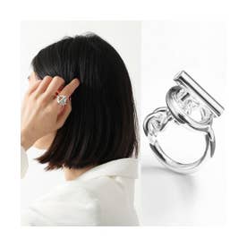 エルメス Hermes HERMES リング CROISETTE Chaine d'ancre