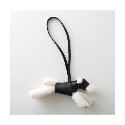 エルメス Hermes HERMES チャーム Budy dog 083349CA レザー （NOIR+ECRU+NOIR）｜詳細画像