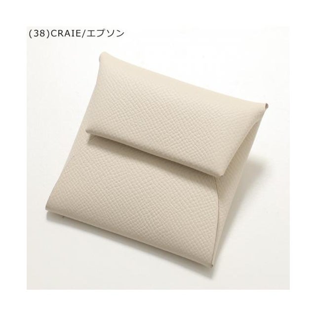 HERMES コインケース BASTIA バスティア レザー （(38)CRAIE/エプソン-K刻印）