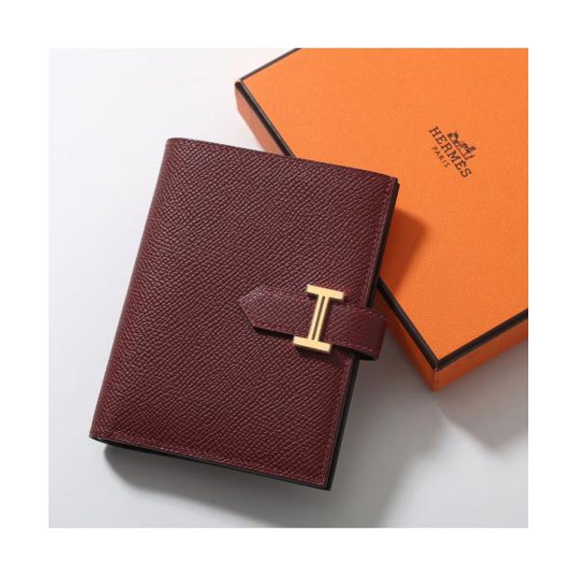 HERMES 二つ折り財布 BEARN COMPACT エプソン H039790CC （ROUGE-H/レッド）