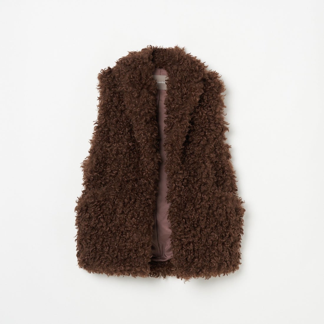 エリオポール HELIOPOLE BOA VEST （ダークブラウン 