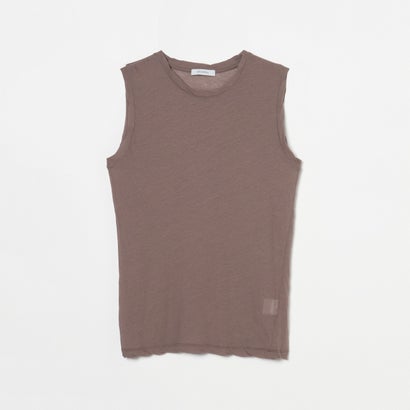 エリオポール HELIOPOLE SHEER COTTON SLEEVELESS TEE （ブラック）｜詳細画像